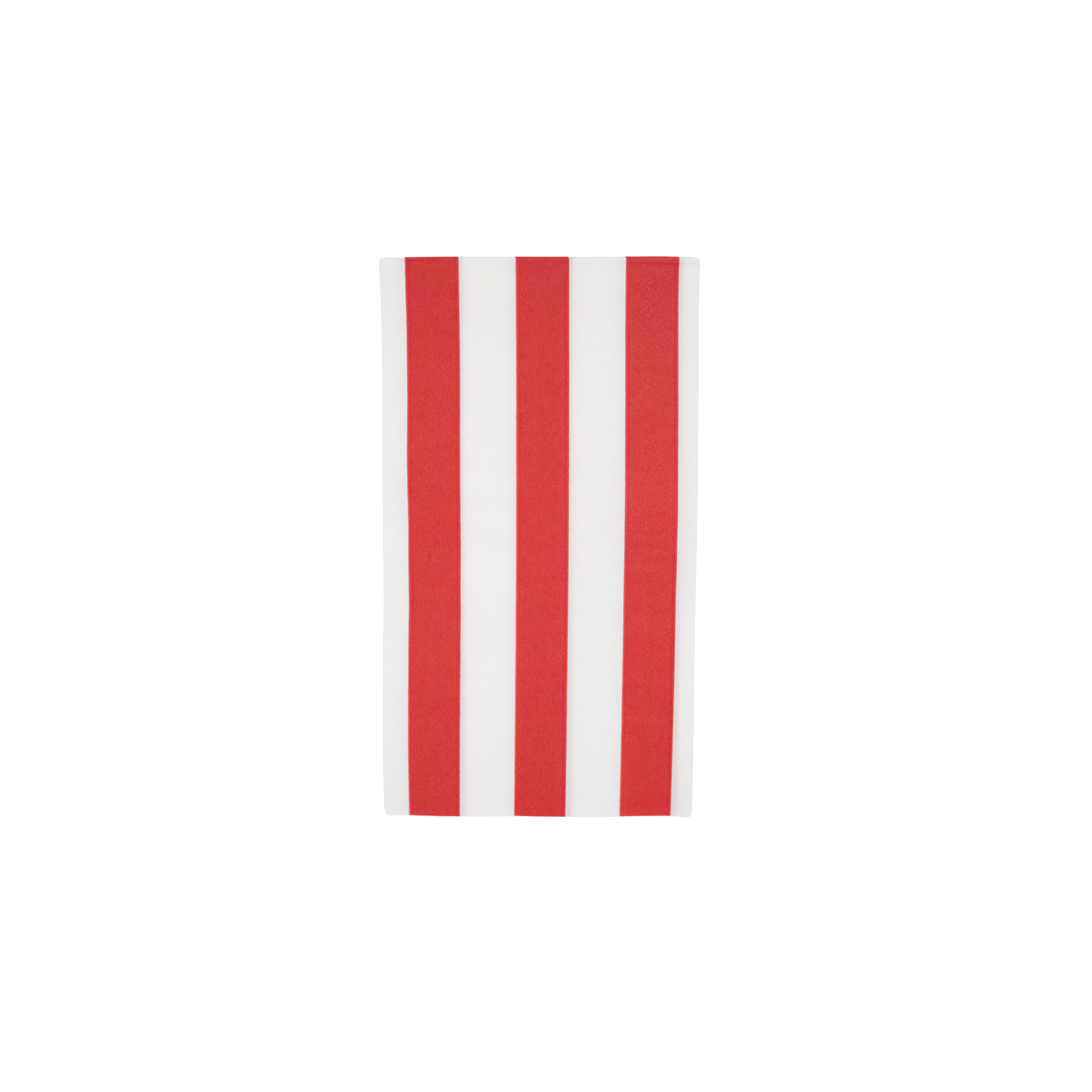 Cabana Stripe Guest Towels in Cherry Red - Set of 15