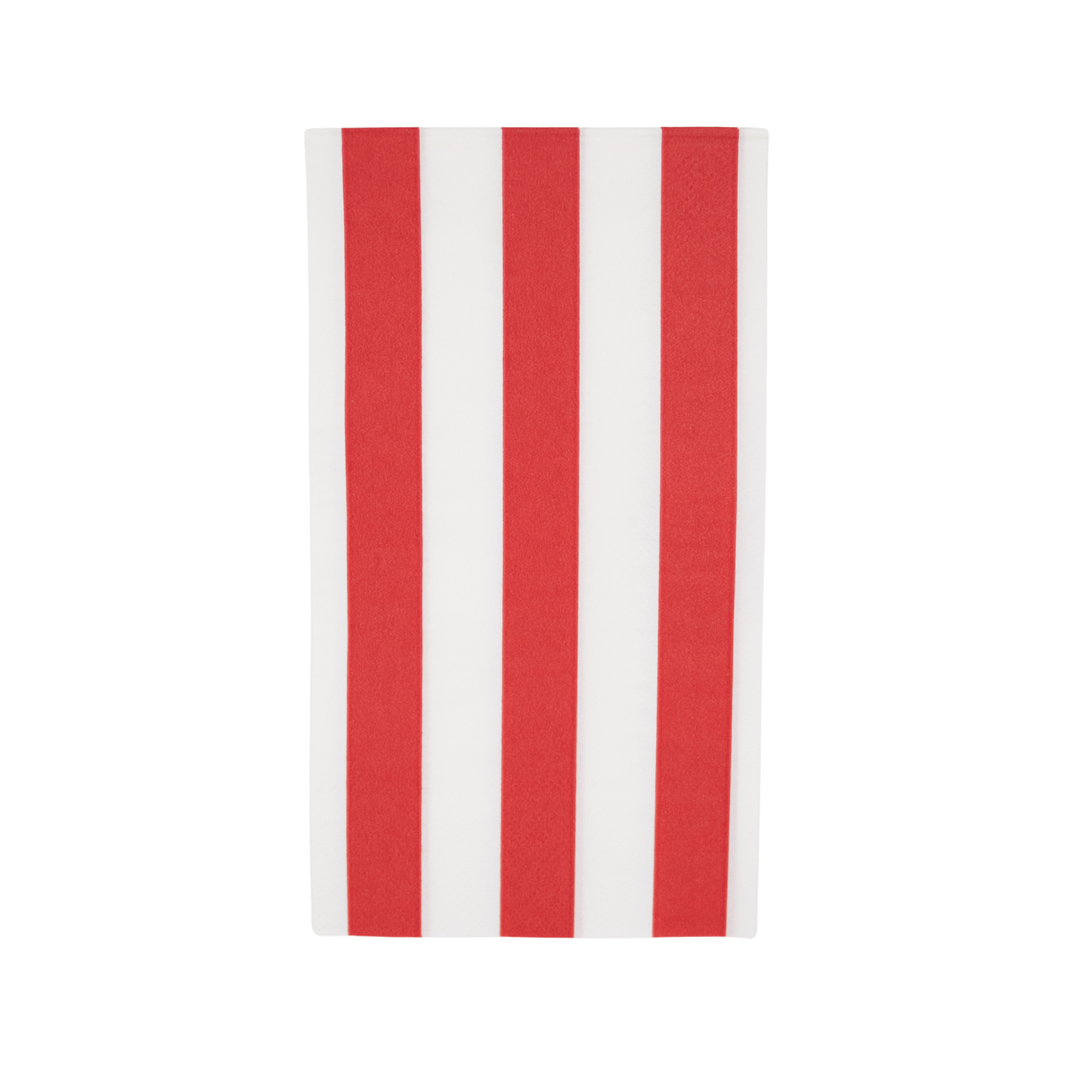 Cabana Stripe Guest Towels in Cherry Red - Set of 15