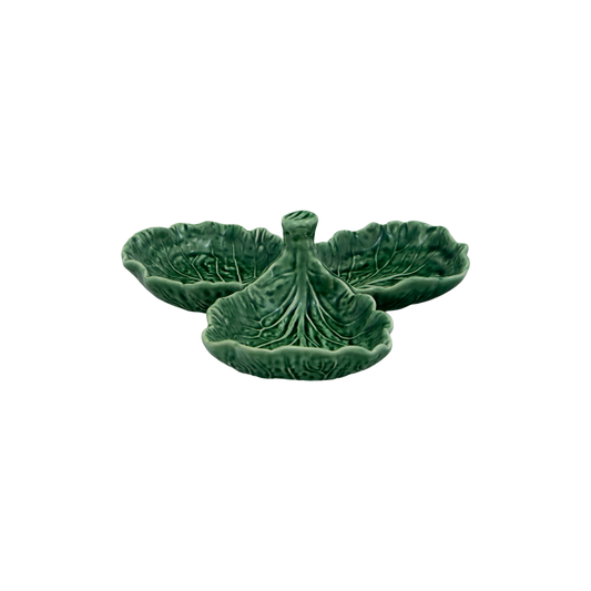 Cabbage Olive Dish made from green earthenware, designed in the shape of a cabbage. A stylish and functional olive serving dish that adds a touch of sophistication to your dining table.