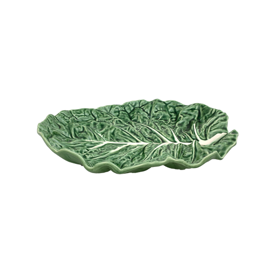 Cabbage Fruit Plate crafted from green earthenware, designed in the whimsical shape of a cabbage. A stylish, functional addition to your table for serving fruit and enhancing your dining experience.