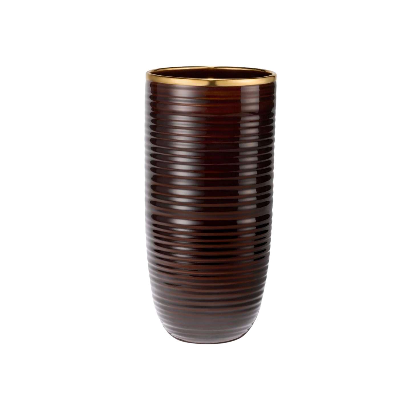 Calinda Tall Vase - Chocolate