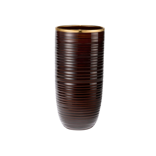 Calinda Tall Vase - Chocolate
