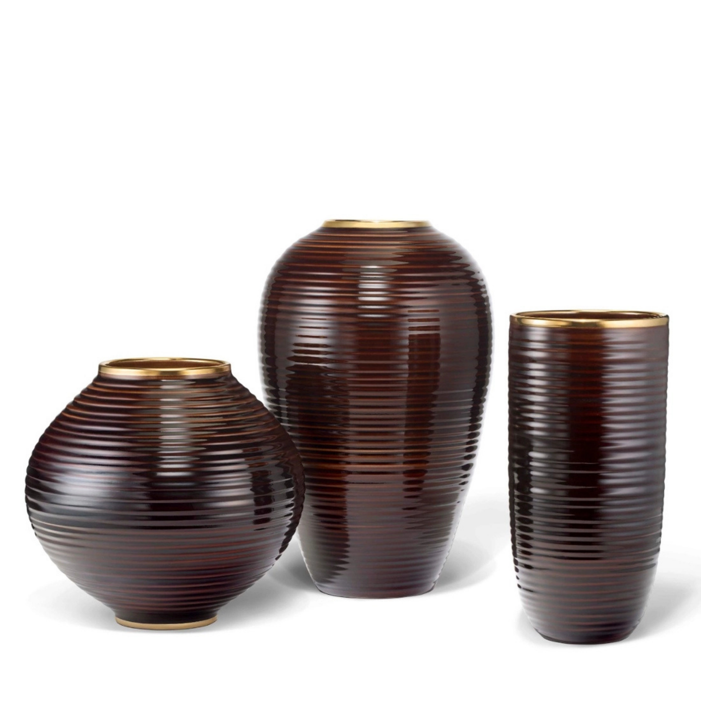 Calinda Tall Vase - Chocolate