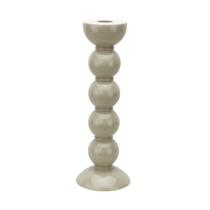 Cappuccino Bobbin Tall Candlestick