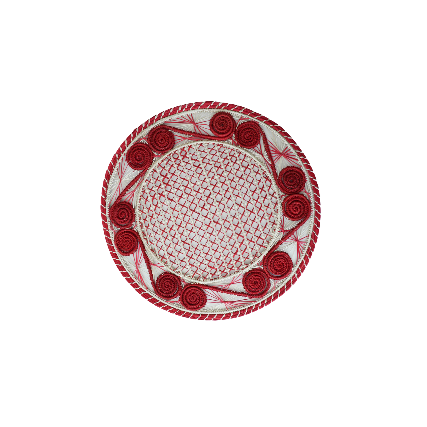 Caracoli Colored Placemat in Red