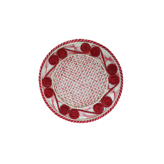 Caracoli Colored Placemat in Red