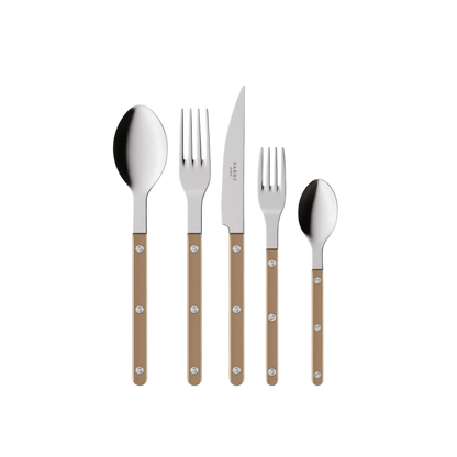 Bistrot Pearly 5-Piece Cutlery Set - Caramel