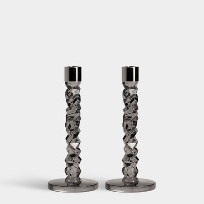 Carat Candlestick Graphite - Set of 2