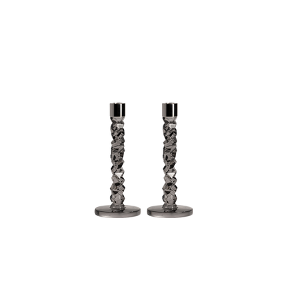 Carat Candlestick Graphite - Set of 2