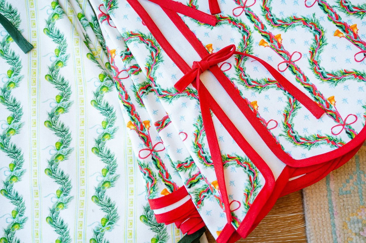 Carol of the Bells Scalloped Tree Skirt