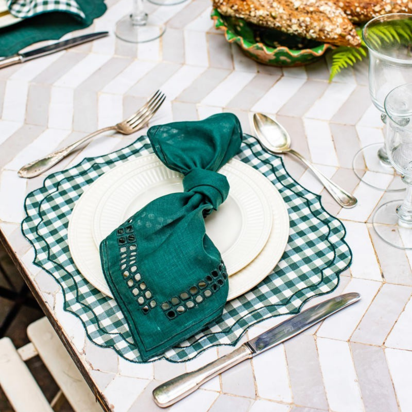 Stain Resistant Cotton Firenze Placemat - Set of 4