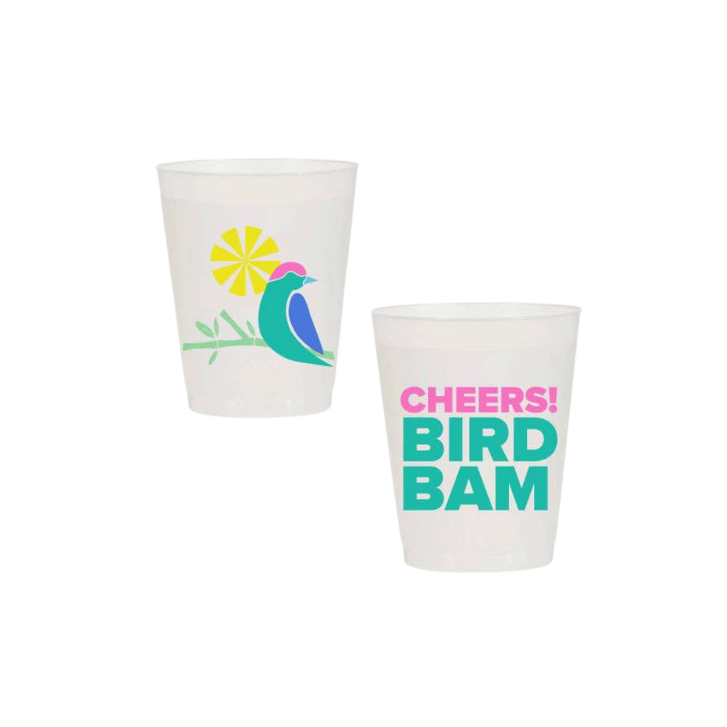 Cheers Bird Bam Shatterproof Cups -Set of 10