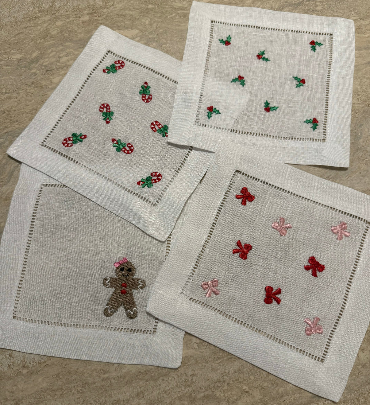 Christmas Cocktail Napkins - Set of 4