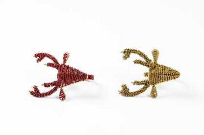 Christmas Reindeer Napkin Rings - Set of two