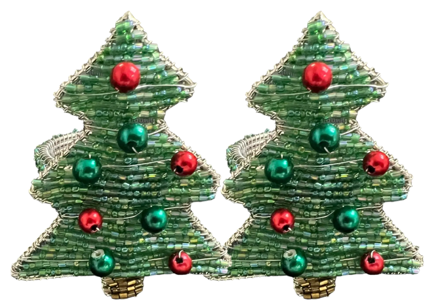 Christmas Tree Napkin Rings - Set of two