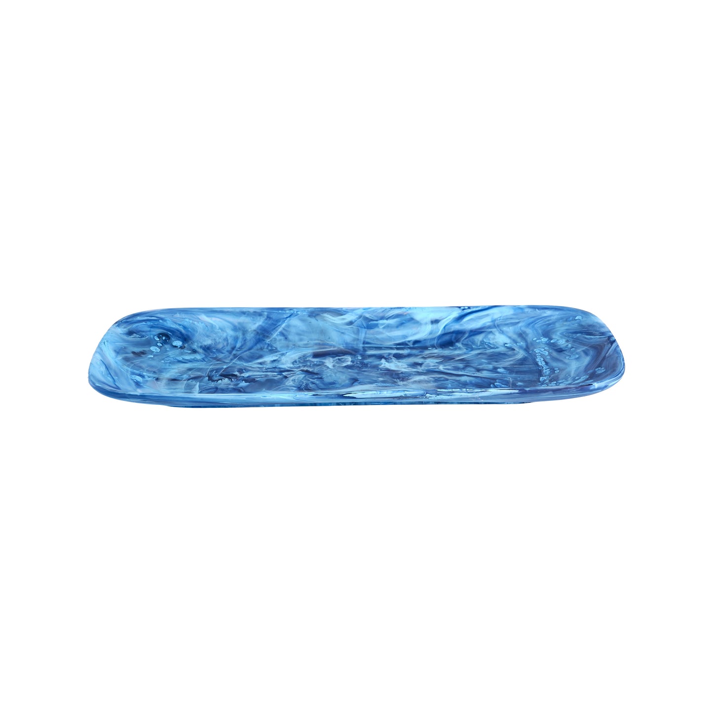 Classical Rectangle Platter-Denim Swirl