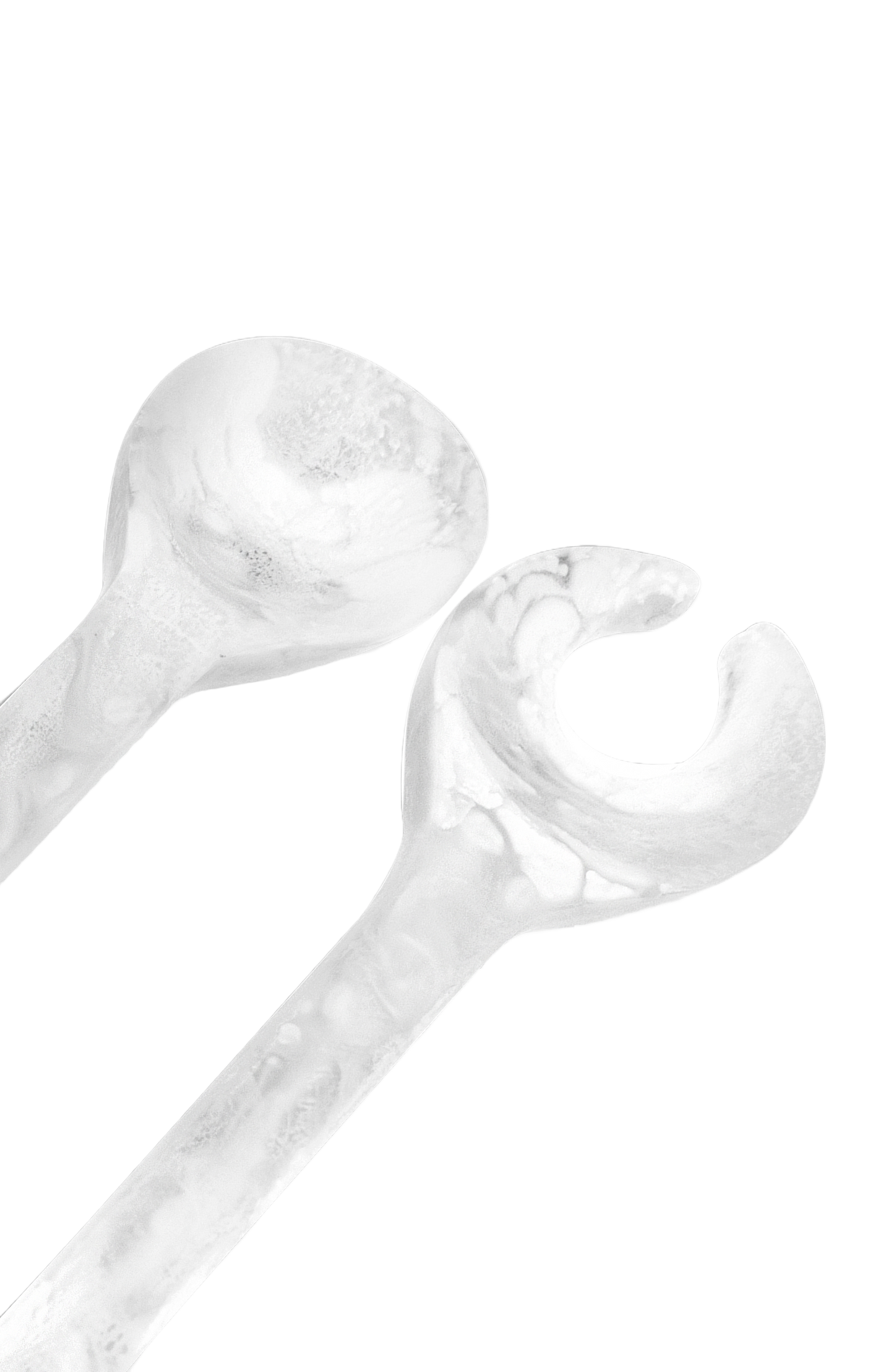 Classical Servers 2pc White Swirl