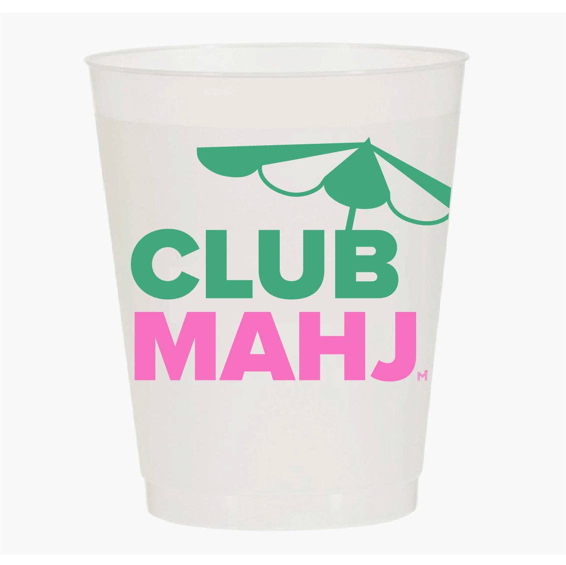 “Club Mahj” Mahjong Frost Flex Cups - Set of 10