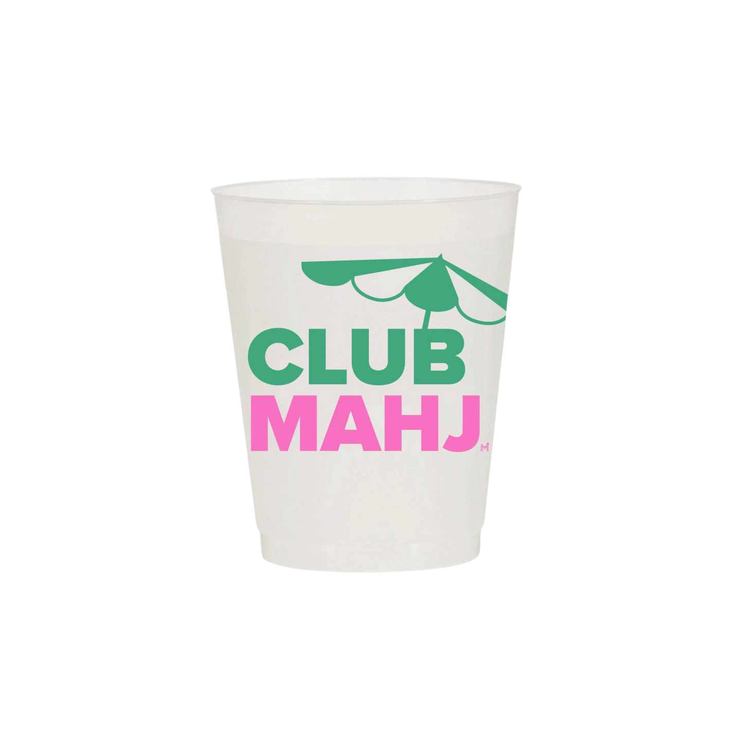 “Club Mahj” Mahjong Frost Flex Cups - Set of 10