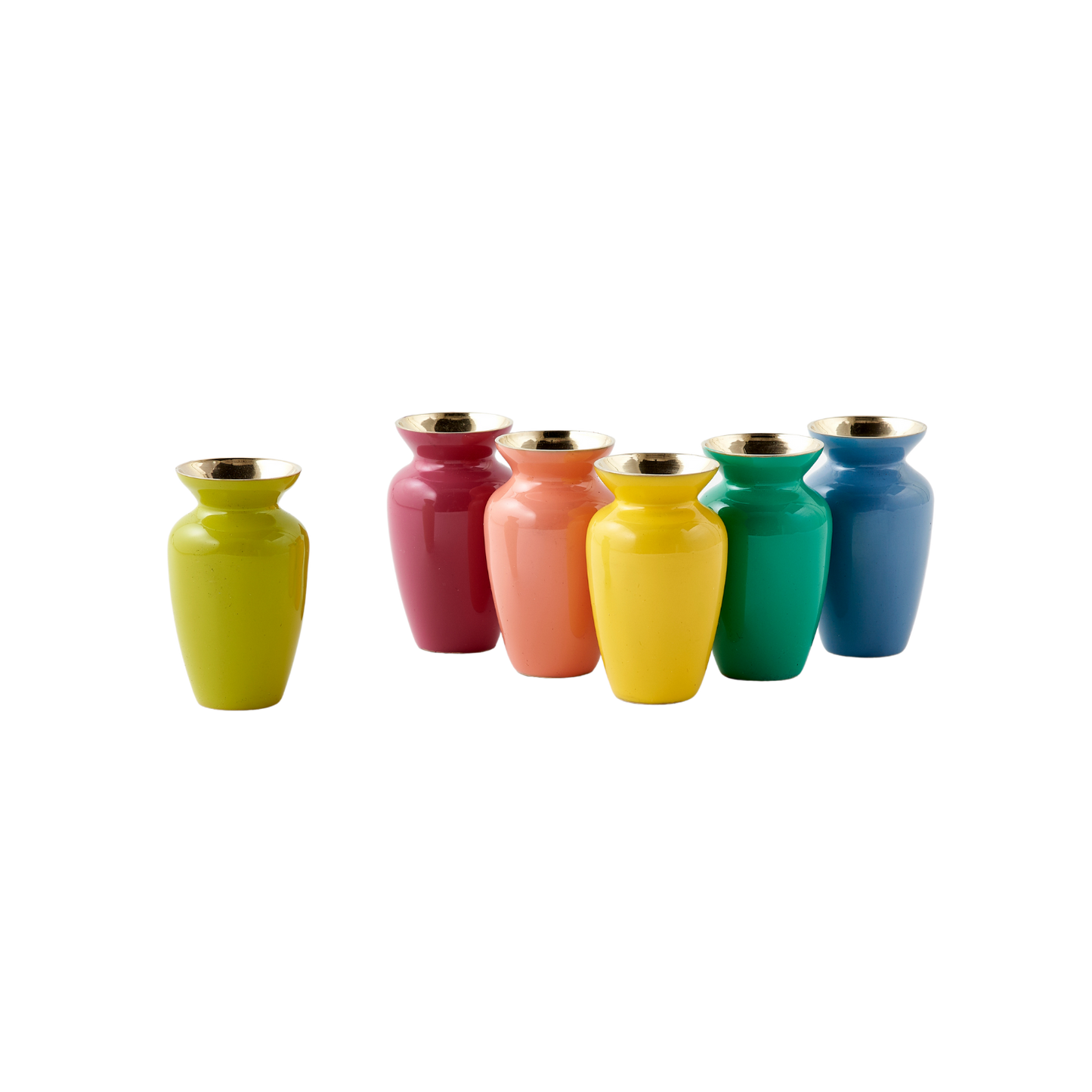 Colored Vase Brass Mango