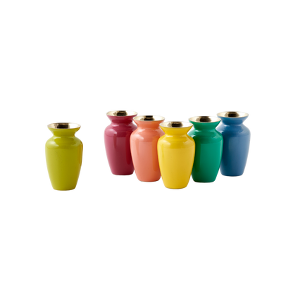 Colored Vase Brass Mango