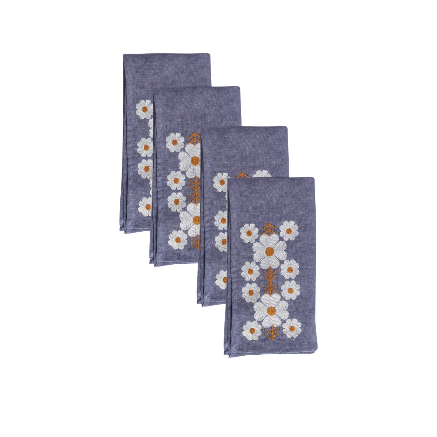 Tulipina Napkins in Cornflower Blue - Set of 4