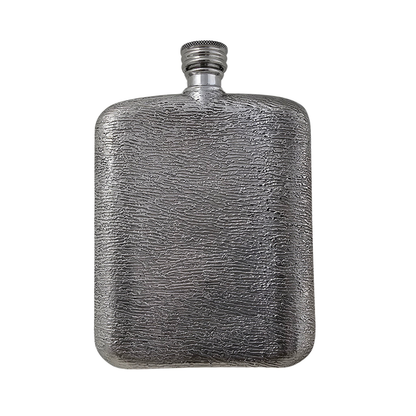 Bark Design Pewter Golfer Flask