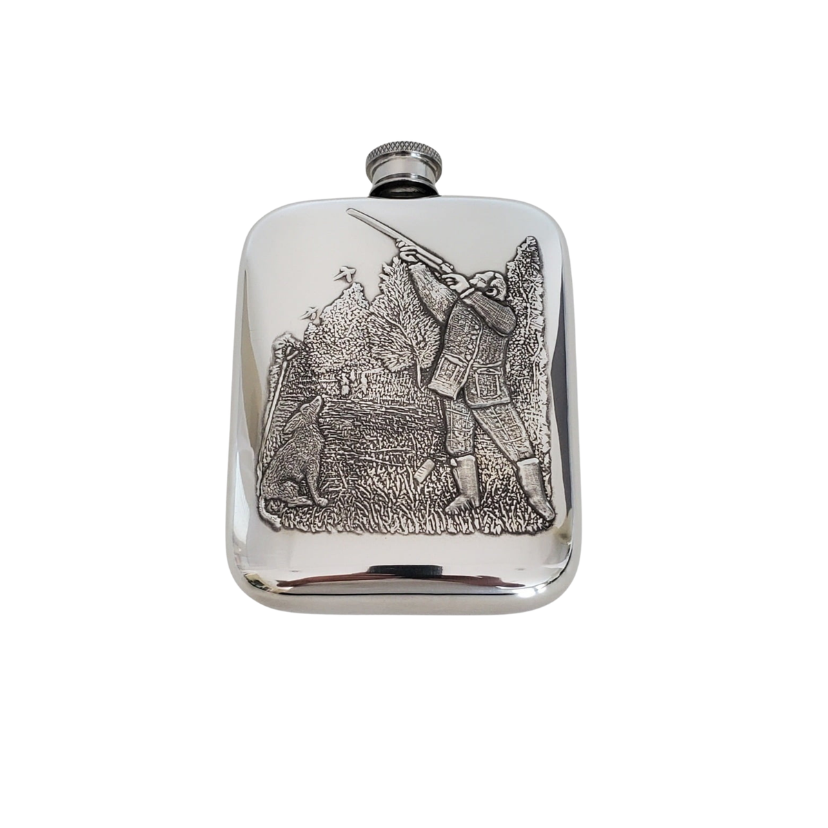 English Pewter Shooting Flask