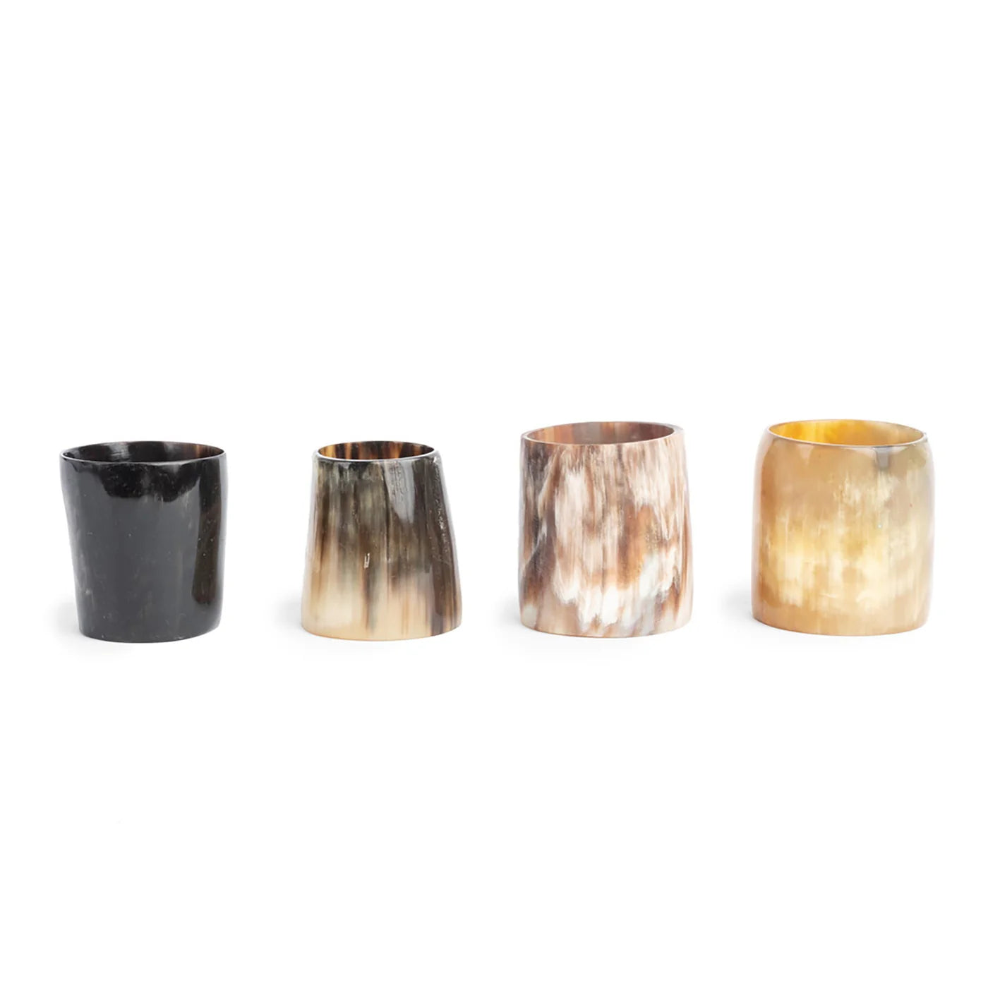 Cow Horn Napkin Rings - Set of 4