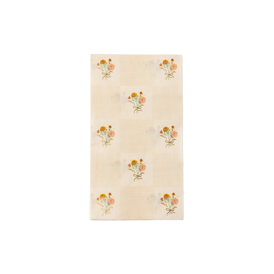Cozy Fall Floral Guest Towels - Pack of 20