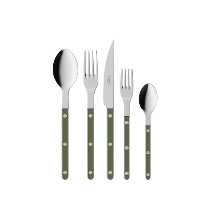 Bistrot Pearly 5-Piece Cutlery Set - Dark Green
