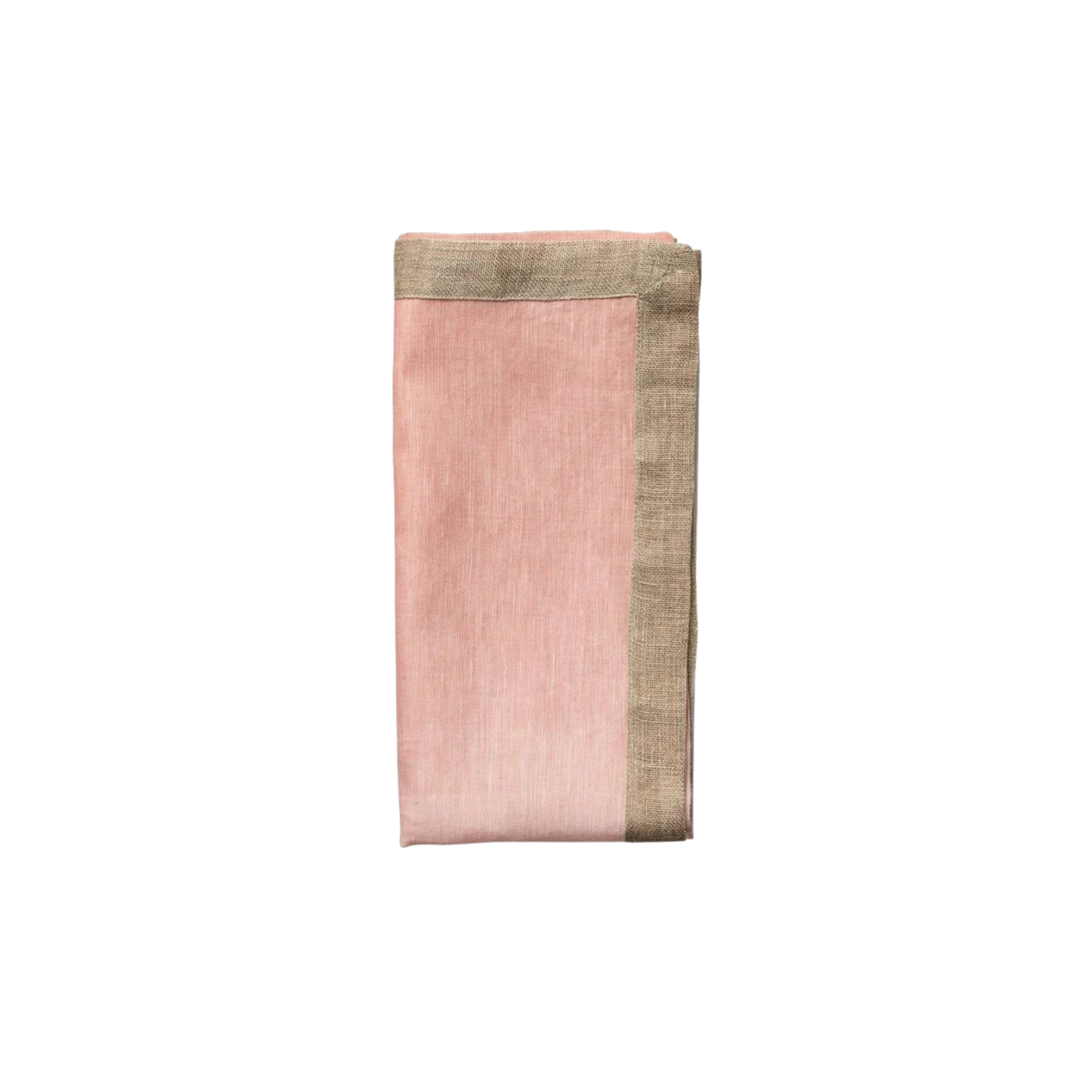 Dip Dye Napkins in Warm Tones Blush and Gold - Set of 4