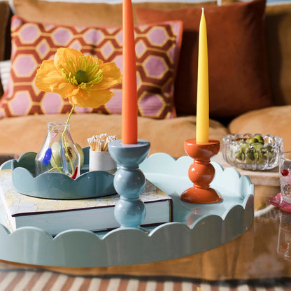 Round Medium Lacquered Scallop Tray