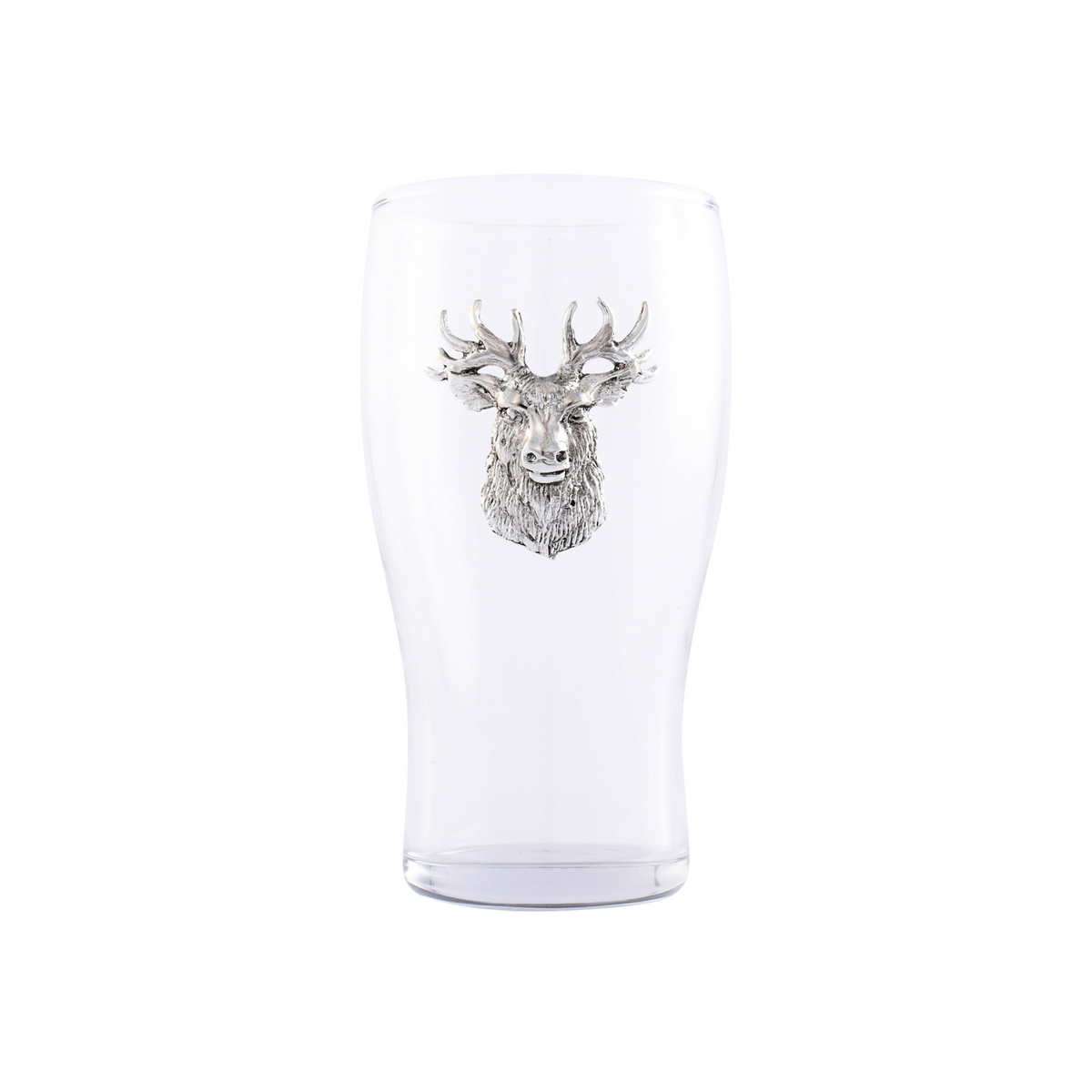 Elk Head Beer Pint Glasses - Set of 4