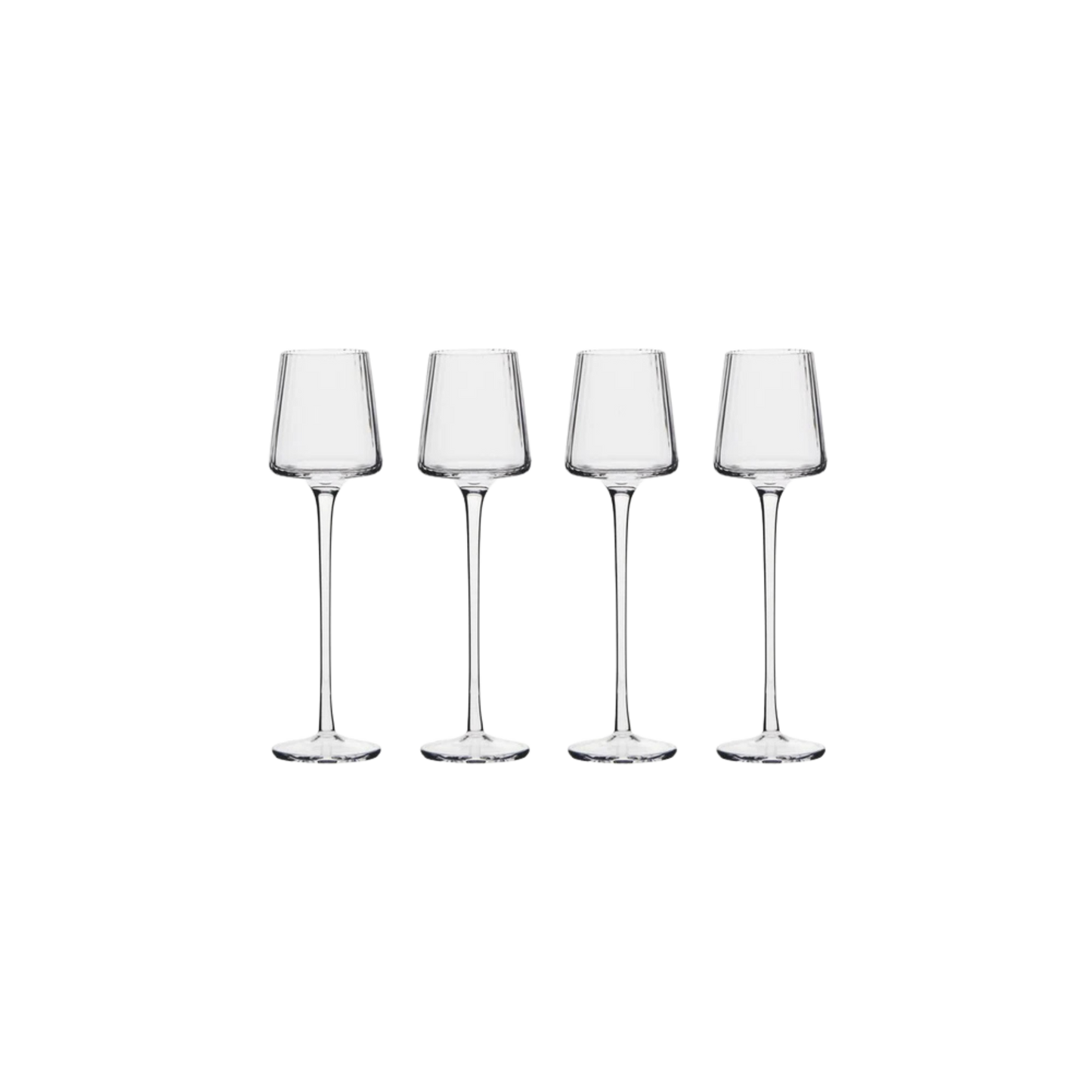 Empire Clear Cordial Glasses - Set of 4