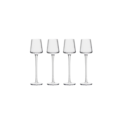 Empire Clear Cordial Glasses - Set of 4