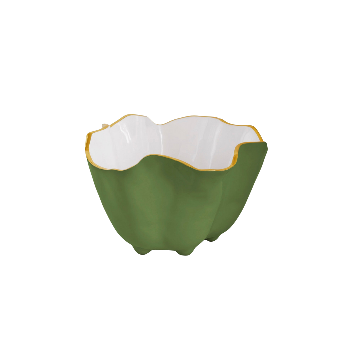 Encanto Onyx Ice Bucket - Leaf Green and White