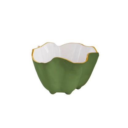 Encanto Onyx Ice Bucket - Leaf Green and White