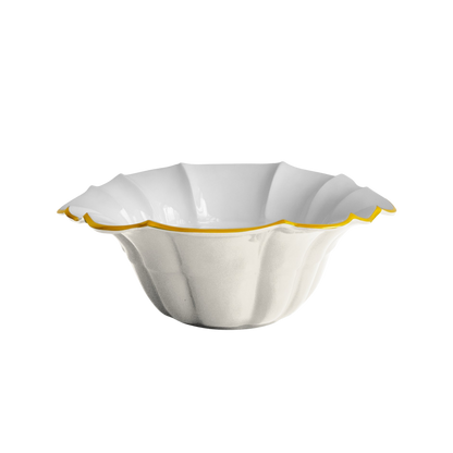 Encanto Tuscany Large Bowl  - Cream and White