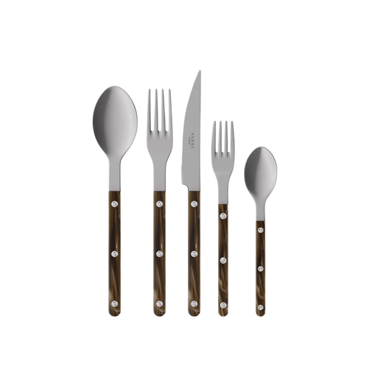 Bistrot Vintage 5-Piece Cutlery Set - Faux Buffalo