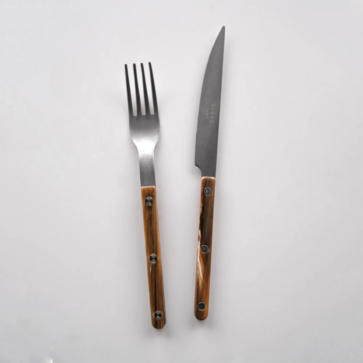Bistrot Vintage 5-Piece Cutlery Set - Faux Buffalo