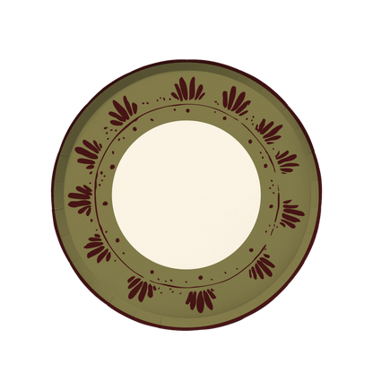 Fleur Dinner Plate Set - Dirty Martini