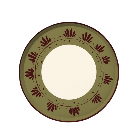 Fleur Dinner Plate Set - Dirty Martini