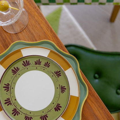 Fleur Hors d'Oeuvres Plate Set - Dirty Martini