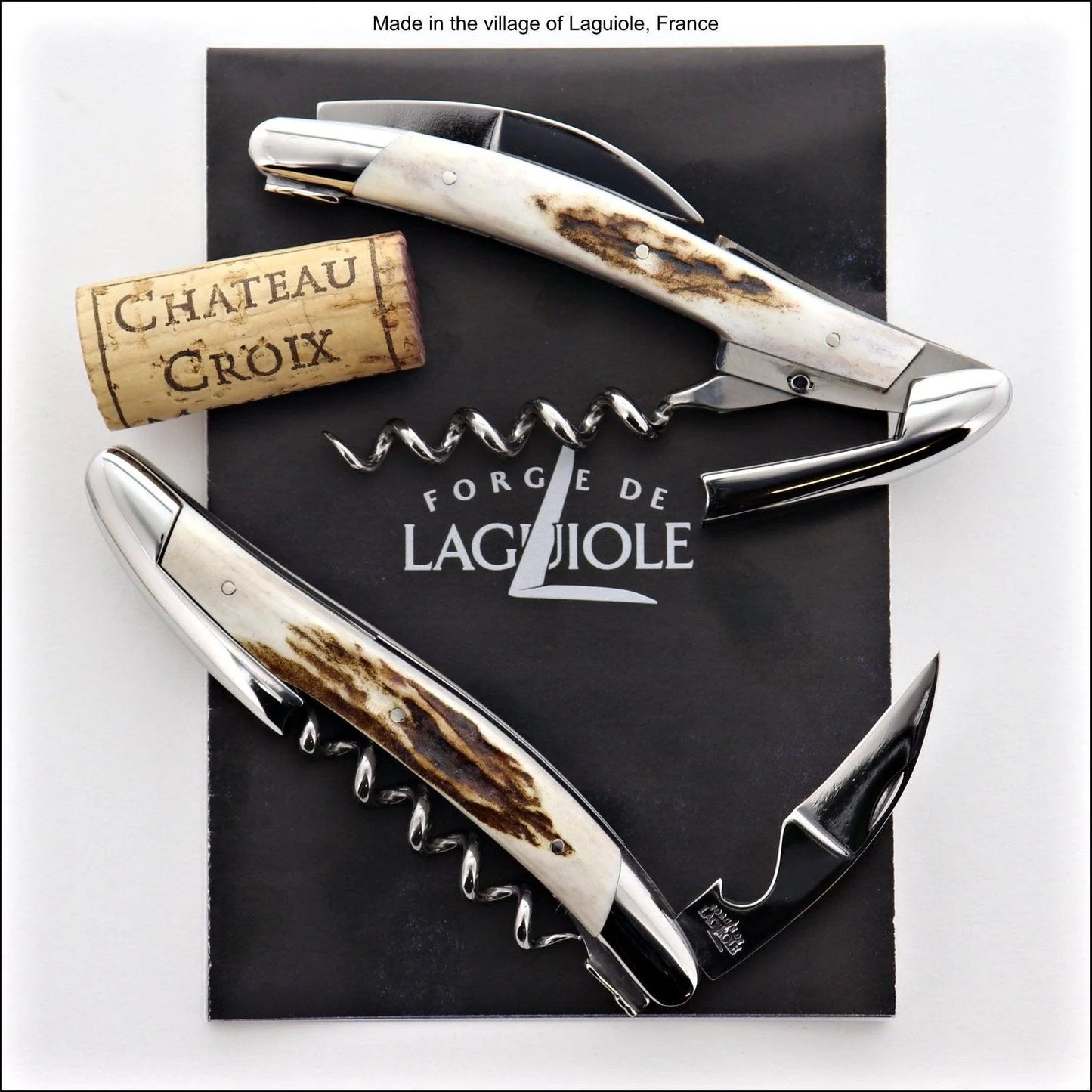 Forge de Laguiole Corkscrew Elk Stag Handle Animalia Series