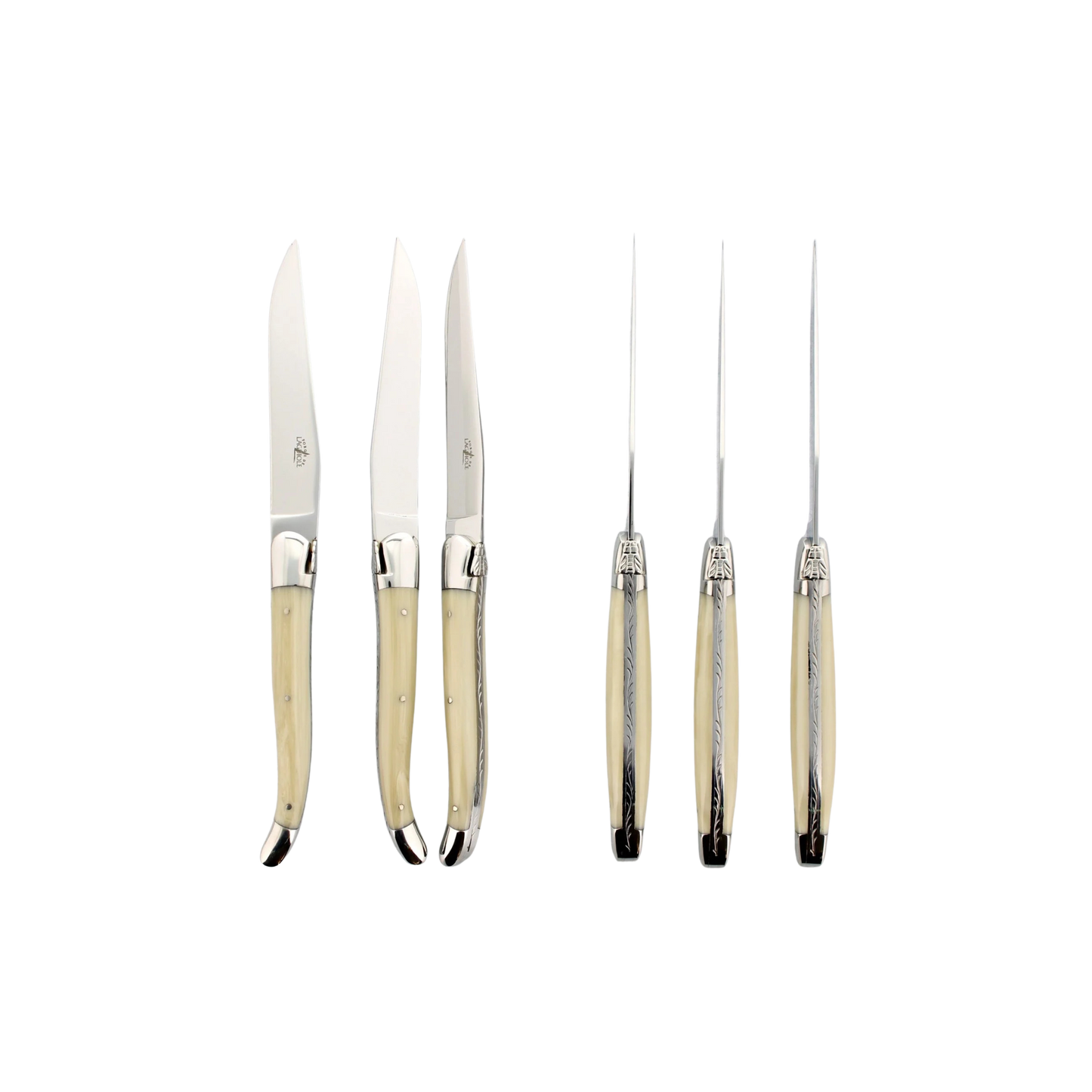 Forge de Laguiole Steak Knives Set of 6 - Opalescence