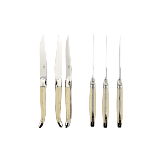 Forge de Laguiole Steak Knives Set of 6 - Opalescence