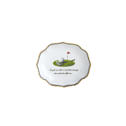 Golf As In Life With Swag Ring Tray