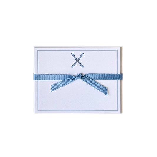 Crossed Skis Stationary Set - Set of 10
