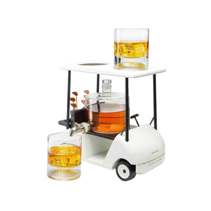 Golf Cart Whiskey Decanter & Ball Glasses